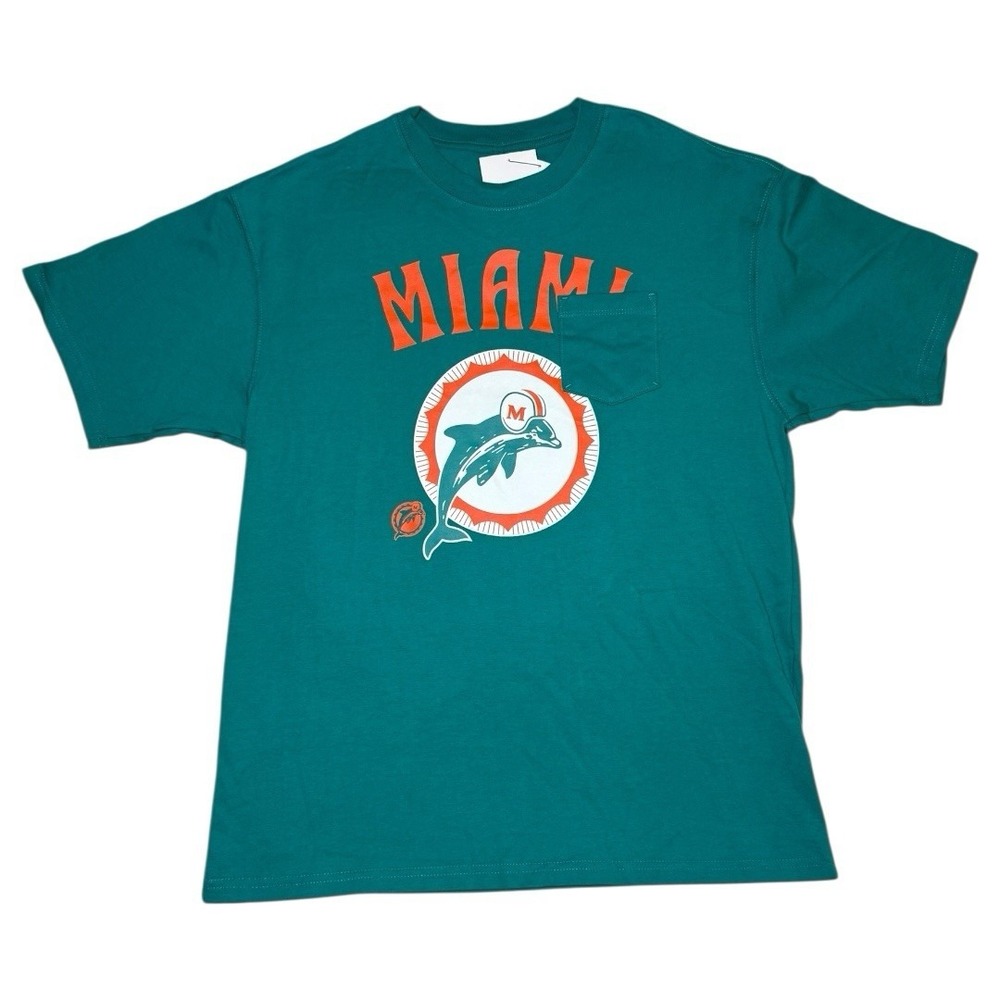 Nike Miami Dolphins Rewind Pocket T-shirt‎ Men's Small Teal